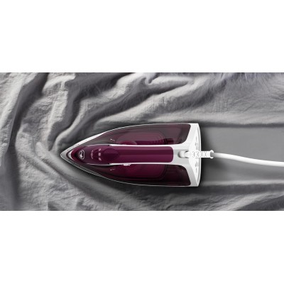 Праска Tefal Express Steam, 2400Вт, 270мл, паровий удар -160гр, постійна пара - 30гр, керам. підошва, бордовий (FV2835E0)