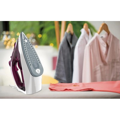 Праска Tefal Express Steam, 2400Вт, 270мл, паровий удар -160гр, постійна пара - 30гр, керам. підошва, бордовий (FV2835E0)