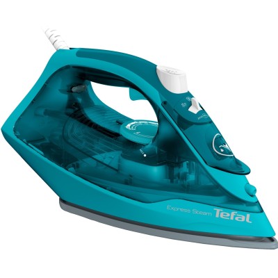 Праска Tefal Express Steam, 2500Вт, 270мл, паровий удар -200гр, постійна пара - 45гр, керам. підошва, бірюзовий (FV2867E0)