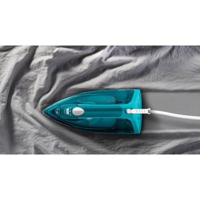 Праска Tefal Express Steam, 2500Вт, 270мл, паровий удар -200гр, постійна пара - 45гр, керам. підошва, бірюзовий (FV2867E0)