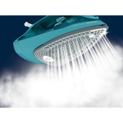 Праска Tefal Express Steam, 2500Вт, 270мл, паровий удар -200гр, постійна пара - 45гр, керам. підошва, бірюзовий (FV2867E0)