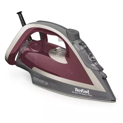 Праска Tefal Smart Protect Plus, 2800Вт, 270мл, паровий удар -260гр, постійна пара - 40гр, керам. підошва, сіро-бордовий (FV6870