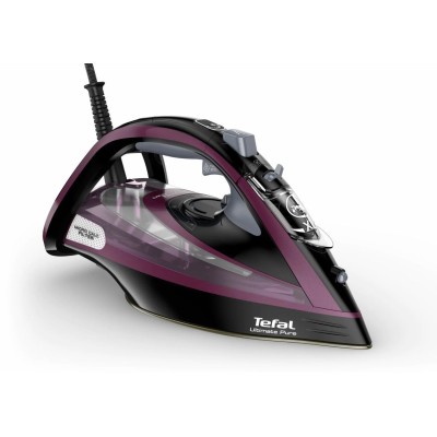 Праска Tefal Ultimate Pure, 3000Вт, 350мл, паровий удар -240гр, постійна пара - 55гр, керам. підошва, чорно-фіолетовий (FV9835E0 Праска Tefal Ultimate Pure, 3000Вт, 350мл, паровий удар -240гр, постійна пара - 55гр, керам. підошва, чорно-фіолетовий (FV9835E0