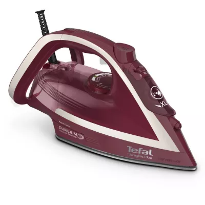 Праска Tefal Ultragliss Plus, 2800Вт, 270мл, паровий удар -260гр, постійна пара - 50гр, керам. підошва, бордовий (FV6820E0)