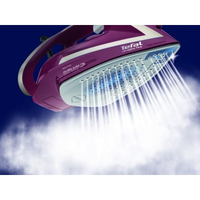 Праска Tefal Ultragliss Plus, 2800Вт, 270мл, паровий удар -260гр, постійна пара - 50гр, керам. підошва, бордовий (FV6820E0)