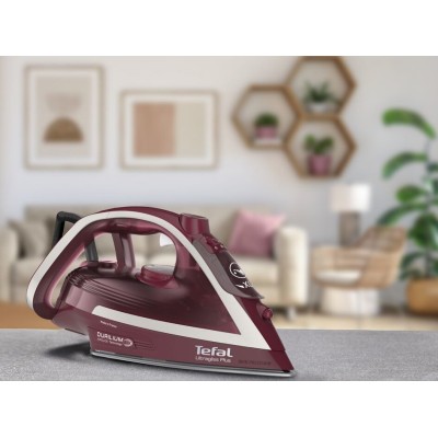 Праска Tefal Ultragliss Plus, 2800Вт, 270мл, паровий удар -260гр, постійна пара - 50гр, керам. підошва, бордовий (FV6820E0)