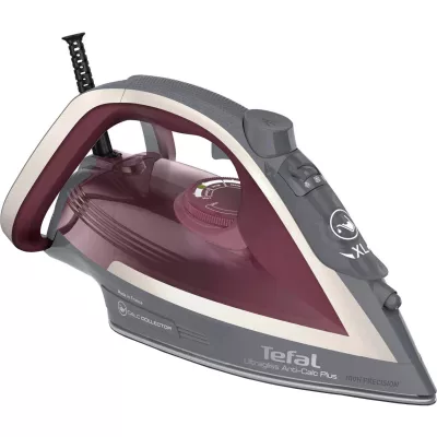 Праска Tefal Ultragliss Plus, 2800Вт, 270мл, паровий удар -260гр, постійна пара - 50гр, керам. підошва, бордово-сірий (FV6840E0)