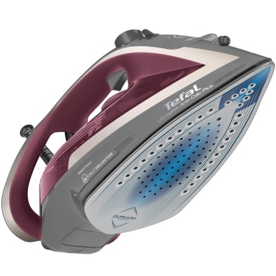 Праска Tefal Ultragliss Plus, 2800Вт, 270мл, паровий удар -260гр, постійна пара - 50гр, керам. підошва, бордово-сірий (FV6840E0)