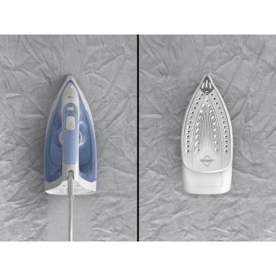 Праска Tefal Virtuo 30, 2000Вт, 240мл, паровий удар -120гр, постійна пара - 27гр, керам. підошва, біло-блакитний (FV2C41E0)
