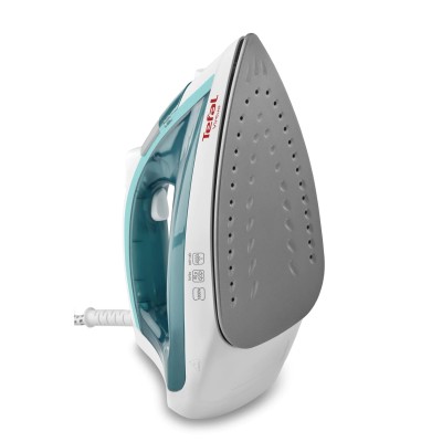 Праска Tefal Virtuo, 1800Вт, 200мл, паровий удар -80гр, постійна пара - 24гр, керам. підошва, біло-бірюзовий (FV1710E0)