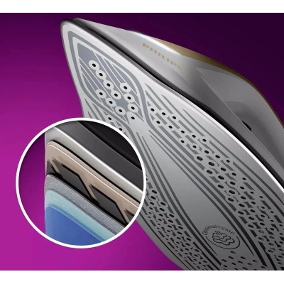Праска-парогенератор Philips PerfectCare 8000 Series, 2700Вт, 1800мл, паровий удар -600гр, постійна пара - 170гр, нерж. сталь, б
