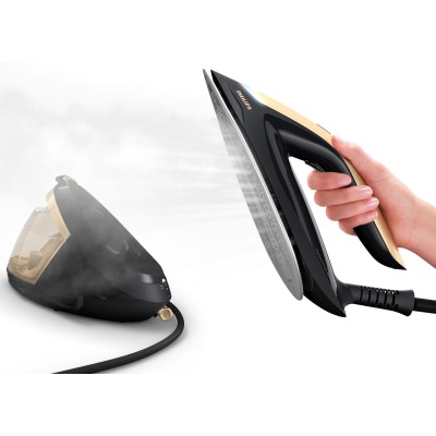 Праска-парогенератор Philips PerfectCare 8000 Series, 2700Вт, 1800мл, паровий удар -700гр, постійна пара - 170гр, нерж. сталь, ч