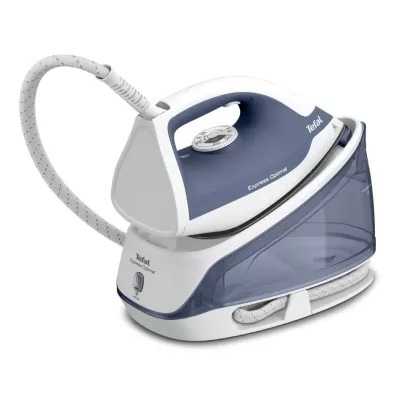Праска-парогенератор Tefal Optimal, 2200Вт, 1200мл, паровий удар -190гр, постійна пара - 110гр, керам. підошва, біло-синій (SV41