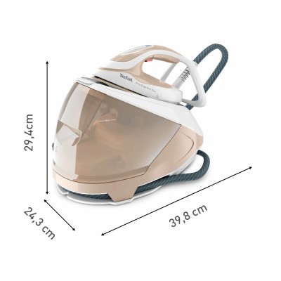Праска-парогенератор Tefal Pro Express Eco, 2200Вт, 1800мл, паровий удар -550гр, постійна пара - 140гр, біло-золотий (GV9E22E0)