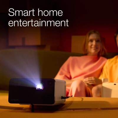 Проєктор Epson EF-21W FHD, 1000 lm, LASER, 1, Google TV, Diamond White (V11HB35040)