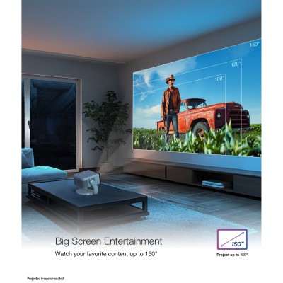 Проєктор Epson EF-22B FHD, 1000 lm, LASER, 1, Google TV, black (V11HB38140)