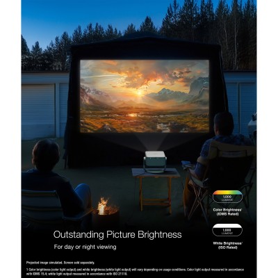 Проєктор Epson EF-22B FHD, 1000 lm, LASER, 1, Google TV, black (V11HB38140)
