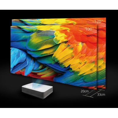 Проєктор ультракороткофокусний HP BP5000 UHD, 2000 lm, LASER, 0.23, WiFi, Smart Aptoide (2U5Z7AA)