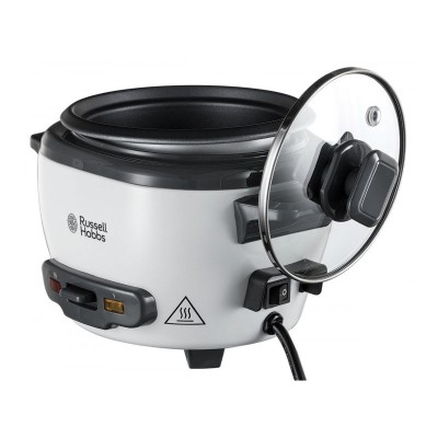 Рисоварка Russell Hobbs Medium, 300Вт, чаша-1.4л, електронне керув., знімна кришка, сіро-чорний (27030-56)