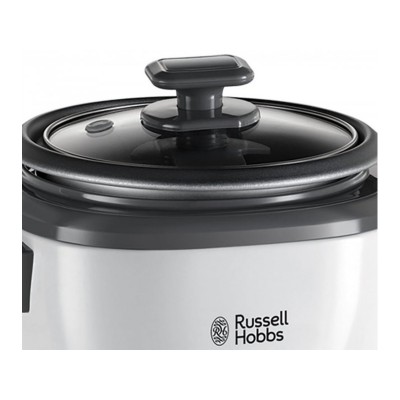 Рисоварка Russell Hobbs Medium, 300Вт, чаша-1.4л, електронне керув., знімна кришка, сіро-чорний (27030-56)