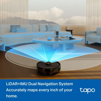 Робот-пилосмок TP-LINK TAPO RV 30 MAX LIDAR з підтримкою вологого прибирання (TAPO-RV30-MAX)