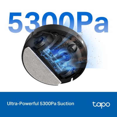 Робот-пилосмок TP-LINK TAPO RV 30 MAX LIDAR з підтримкою вологого прибирання + док-станція (TAPO-RV30-MAX-PLUS)