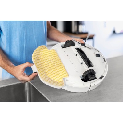 Робот-пилосос Karcher RCV 3, 400Вт, h=9.4см, вологе прибирання, конт пил -0.5л, вода -0.17л, автон. робота до 120хв, вага-3.7кг,