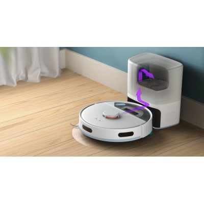 Робот-пилосос Philips Series 2000, h=40.3см, вологе прибирання, конт пил -0.25л, автон. робота до 130хв, НЕРА 11, білий (XU2100/