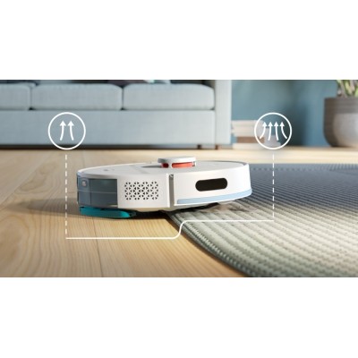 Робот-пилосос Philips Series 2000, h=40.3см, вологе прибирання, конт пил -0.25л, автон. робота до 130хв, НЕРА 11, білий (XU2100/