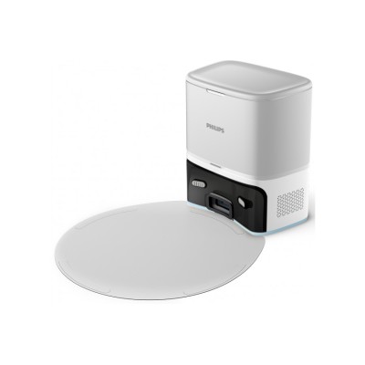 Робот-пилосос Philips Series 2000, h=40.3см, вологе прибирання, конт пил -0.25л, автон. робота до 130хв, НЕРА 11, білий (XU2100/
