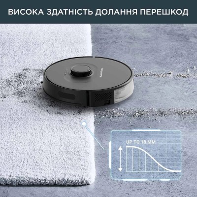 Робот-пилосос Rowenta X-Plorer Serie 75 S, h=9.5см, вологе прибирання, конт пил -0.4л, вода -0.3л, автон. робота до 120хв, НЕРА,