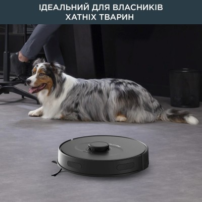 Робот-пилосос Rowenta X-Plorer Serie 75 S, h=9.5см, вологе прибирання, конт пил -0.4л, вода -0.3л, автон. робота до 120хв, НЕРА,