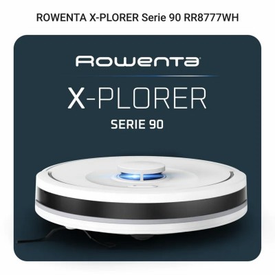 Робот-пилосос Rowenta миючий X-Plorer Serie 90, 6000ПаВт, h=9.7см, 0.26л, конт пил -0.29л, автон. робота до 270хв, білий (RR8777