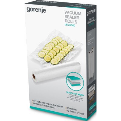 Рулони для вакуумування Gorenje, 28х300см, 3 шт (VB28/300)