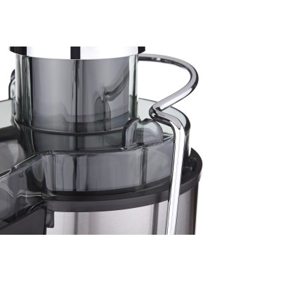 Соковитискач Ardesto відцентрований 1000Вт, чаша-0.5л, жмих-1.5л, пластик/метал, сріблясто-чорний (JEG-1000)