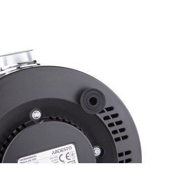 Соковитискач Ardesto відцентрований 1000Вт, чаша-0.5л, жмих-1.5л, пластик/метал, сріблясто-чорний (JEG-1000)