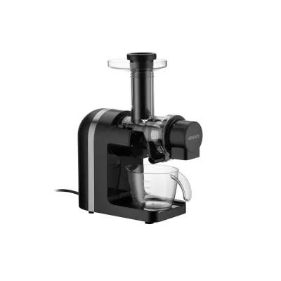 Соковитискач Ardesto шнековий 200Вт, чаша-0.6л, жмих-0.7л, пластик/метал, чорно-сріблястий (JEG-1500S)