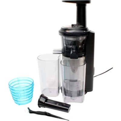 Соковитискач Panasonic Viva Collection шнековий 150Вт, чаша-0.4л, пластик/метал, чорний (MJ-L500STQ)