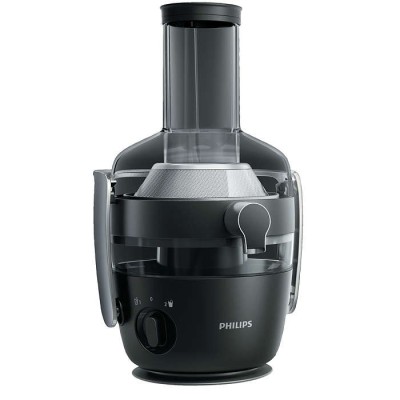 Соковитискач Philips Avance Collection відцентрований 1000Вт, чаша-1л, жмих-2.1л, жолоб на ціле яблуко, пластик, чорний (HR1919/