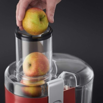 Соковитискач Russell Hobbs Desire відцентрований 550Вт, чаша-0.75л, жмих-2л, пластик, червоно-чорний (24740-56)