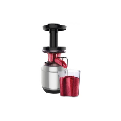Соковитискач Tefal Juice&Clean шнековий 150Вт, чаша-0.8л, жмих-0.8л, пластик, сріблясто-чорний (ZC420E38)