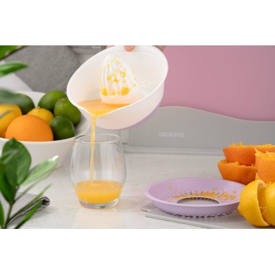 Соковитискач ручний для цитрусових Ardesto Fresh, 0.6л, пластик, ліловий (AR1464LP)