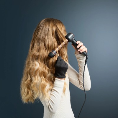 Стайлер Rowenta Twist Curl, автоматичний, темп.режимів-4, 150C–210С, кераміка, рукавика та термопідкладка, чорно-золотий (CF4620