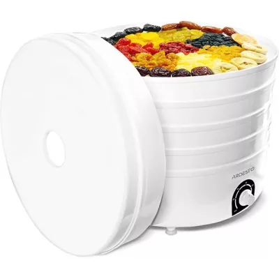 Сушарка для продуктів Ardesto FDB-5385, 520Вт, піддонів -5x4см, діаметр-38,5см, макс-70°С, рег.темп, пластик , білий