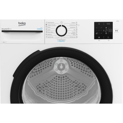 Сушильна машина Beko тепловий насос, 7кг, A++, 54.5см, дисплей, ф-ція ПАР, білий (BM3T37239WB) Сушильна машина Beko тепловий насос, 7кг, A++, 54.5см, дисплей, ф-ція ПАР, білий (BM3T37239WB)