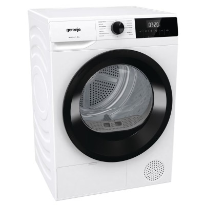 Сушильна машина Gorenje конденсаційна, 8кг, А++, 60см, дисплей, білий (DHNE82)