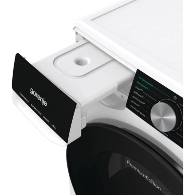 Сушильна машина Gorenje тепловий насос, 9кг, A++, 60см, дисплей, 15 програм, підсвітка барабану, білий (DNS92)