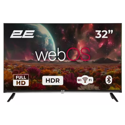 Телевізор 32" 2E LED FHD 60Hz Smart WebOS Black (2E-32A07KFW)
