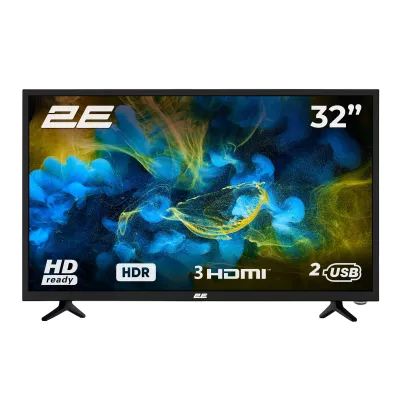 Телевізор 32" 2E LED HD 60Hz Black (2E-32D3)