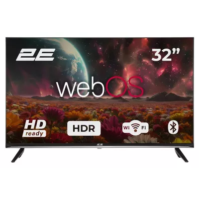 Телевізор 32" 2E LED HD 60Hz Smart WebOS Black (2E-32A07KHW)